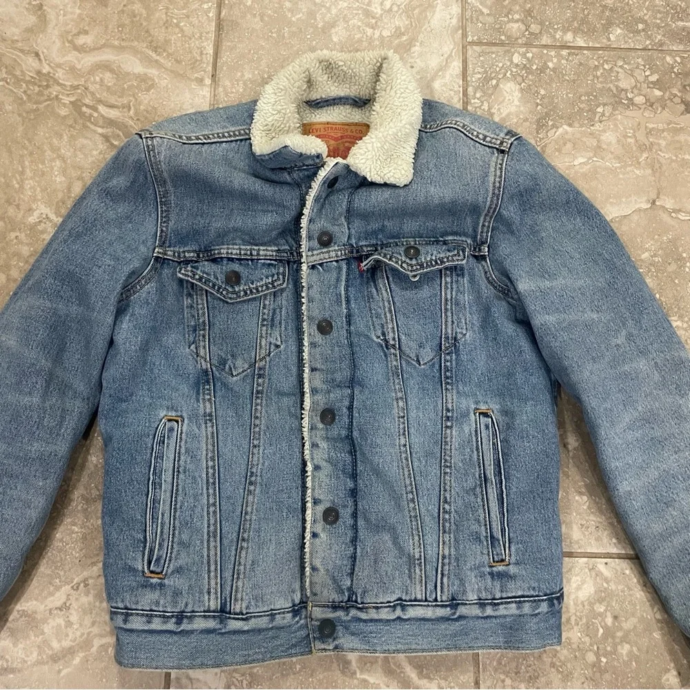Levi’s Men’s Sherpa Trucker Denim Jacket sz‎ Small